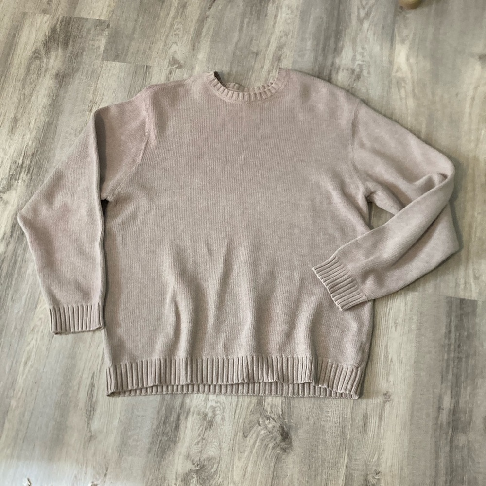 Thick, good quality, 100% cotton, basic editions sweater, size large